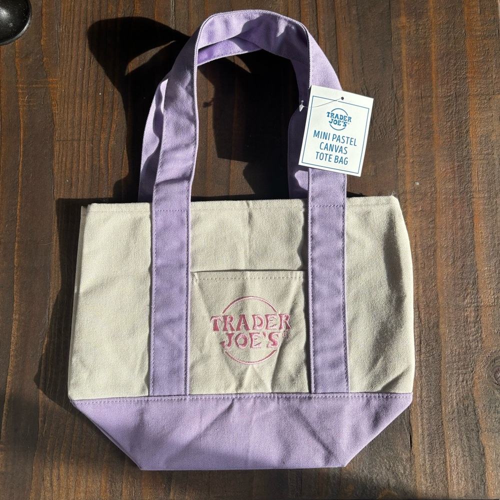 Trader Joe’s Mini Tote Bag - Pastel Purple